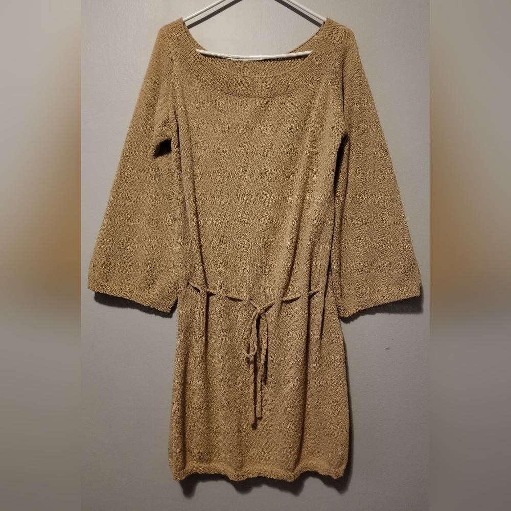 70's style🔥 Listicle Knit Bell-Sleeve Dress Women's L